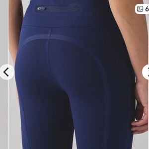 Lululemon Leggings On Track Tights Blue size 6